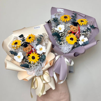 Graduation Bear | Soap Flower