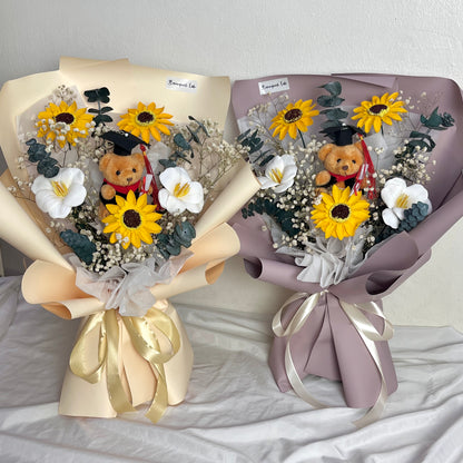 Graduation Bear | Soap Flower