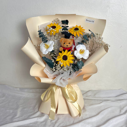 Graduation Bear | Soap Flower